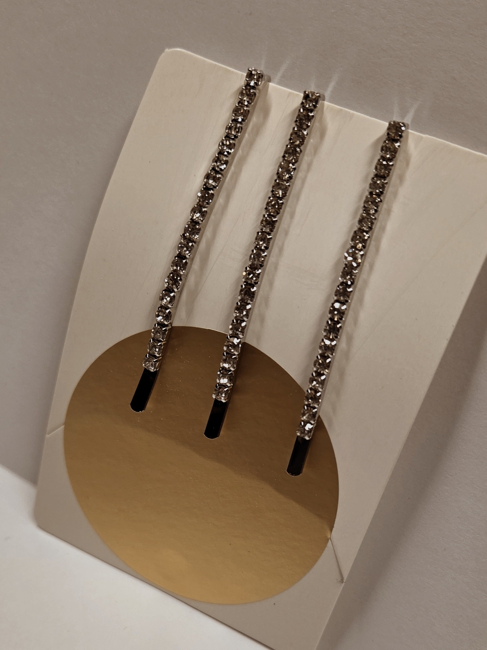 Silver Rhinestone Threader Hair Pins - Sparkling Hair Accessories